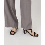 プレートヒールクロスベルトサンダル | ESPERANZA | 詳細画像2 