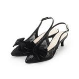 リボンチュールレースバックストラップ2WAYパンプス | ESPERANZA | 詳細画像8 