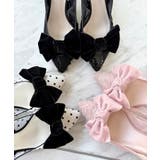 リボンチュールレースバックストラップ2WAYパンプス | ESPERANZA | 詳細画像1 