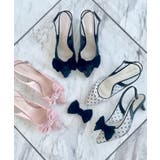 リボンチュールレースバックストラップ2WAYパンプス | ESPERANZA | 詳細画像33 