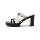 クリア×メタリックラインコンビヒールサンダル | ESPERANZA | 詳細画像2 