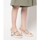 クリア×メタリックラインコンビヒールサンダル | ESPERANZA | 詳細画像16 