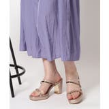 クリア×メタリックラインコンビヒールサンダル | ESPERANZA | 詳細画像23 