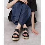 ブラック(019) | ラメラインウェッジミュール | ESPERANZA