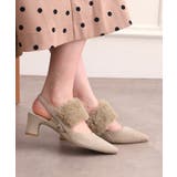 【Fur Collection】ファー付き2WAYスリングバックミュールパンプス | ESPERANZA | 詳細画像5