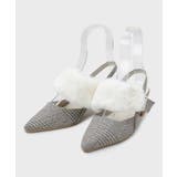 【Fur Collection】ファー付き2WAYスリングバックミュールパンプス | ESPERANZA | 詳細画像14