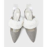 【Fur Collection】ファー付き2WAYスリングバックミュールパンプス | ESPERANZA | 詳細画像19