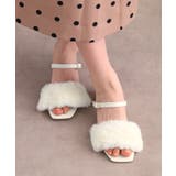 【Fur Collection】フェイクファー付き2WAYミュールサンダル | ESPERANZA | 詳細画像1