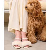アイボリー(904) | 【Fur Collection】フェイクファー付き2WAYミュールサンダル | ESPERANZA