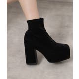 リピーター続出 脚長美脚 厚底ショートブーツ | ESPERANZA | 詳細画像4