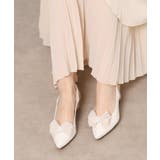 シフォンリボン付きバックストラップパンプス | ESPERANZA | 詳細画像1