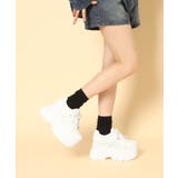 ラインストーンスタッズ厚底スニーカー | ESPERANZA | 詳細画像6 