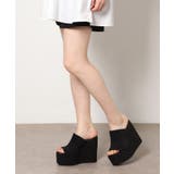 ブラック(319) | ラインストーンウエッジミュール | ESPERANZA