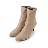 オーク(034) | 12時間ショートブーツ【約7.5cmヒール】ストレッチ生地 | ESPERANZA