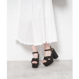 ブラック(619) | 【ラク盛り／サンダル】リピーター続出／脚長美脚 ラク盛り厚底サンダル | ESPERANZA