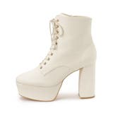 【ラク盛り/ショートブーツ】リピーター続出/脚長美脚 厚底レースアップブーツ | ESPERANZA | 詳細画像17