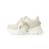 ツイード風フラワーベルト厚底スニーカー | ESPERANZA | 詳細画像3 