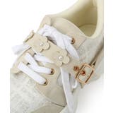 ツイード風フラワーベルト厚底スニーカー | ESPERANZA | 詳細画像7 