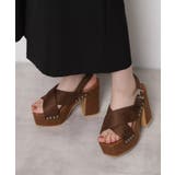 【ラク盛り／サンダル】リピーター続出／脚長美脚 クロススタッズサンダル | ESPERANZA | 詳細画像24 