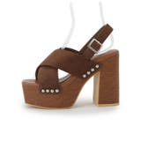 【ラク盛り／サンダル】リピーター続出／脚長美脚 クロススタッズサンダル | ESPERANZA | 詳細画像14 