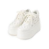 きゅんフィット厚底フラットキルティングスタッズスニーカー | ESPERANZA | 詳細画像10 