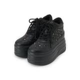 きゅんフィット厚底フラットキルティングスタッズスニーカー | ESPERANZA | 詳細画像12 