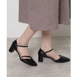 ポインテッドトゥパール調付きセパレートパンプス | ESPERANZA | 詳細画像5 