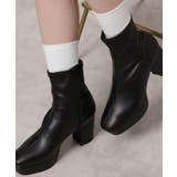 ブラック(019) | ゆる傾斜ショートブーツ | ESPERANZA