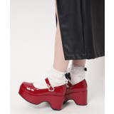 キラキラハートバックルらくちんウエッジ厚底パンプス | ESPERANZA | 詳細画像28