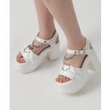 厚底羽つきハートサンダル 24SS | ESPERANZA | 詳細画像16