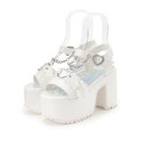 ホワイト(201) | 厚底羽つきハートサンダル 24SS | ESPERANZA