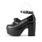 厚底リボン付き3WAYキラキラパンプス | ESPERANZA | 詳細画像4 