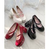 厚底ヒールレースアップパンプス | ESPERANZA | 詳細画像25 