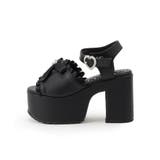 地雷系 厚底リボンレースアップサンダル | ESPERANZA | 詳細画像4 