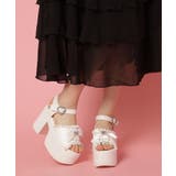 地雷系 厚底リボンレースアップサンダル | ESPERANZA | 詳細画像15 