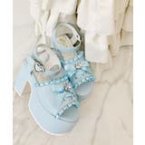 地雷系 厚底リボンレースアップサンダル | ESPERANZA | 詳細画像27 