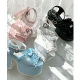 地雷系 厚底リボンレースアップサンダル | ESPERANZA | 詳細画像29 