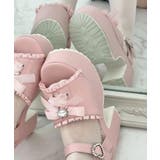 地雷系 厚底リボンレースアップサンダル | ESPERANZA | 詳細画像31 