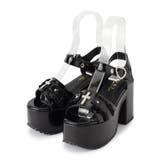 厚底ハートチェ―ン付き十字架サンダル | ESPERANZA | 詳細画像15 