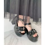 厚底ハートチェ―ン付き十字架サンダル | ESPERANZA | 詳細画像28 