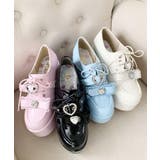 夢見る厚底キラキラハート付きパンプス | ESPERANZA | 詳細画像1