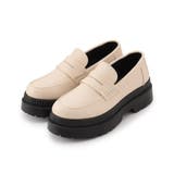 アイボリー(004) | 軽量厚底2段ソール コインローファー | ESPERANZA