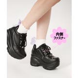 ＜脱ぎ履きしやすい＞ファスナー付厚底スニーカー | ESPERANZA | 詳細画像3 