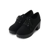 ブラック(319) | 【らくちん履き心地】厚底レースアップパンプス | ESPERANZA