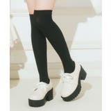 アイボリー(004) | 厚底サテンリボンレースアップヒールシューズ | ESPERANZA