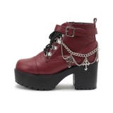 厚底十字架チャーム付きチェーンブーツ | ESPERANZA | 詳細画像25 