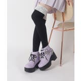 厚底十字架チャーム付きチェーンブーツ | ESPERANZA | 詳細画像38 