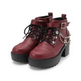 厚底十字架チャーム付きチェーンブーツ | ESPERANZA | 詳細画像24 