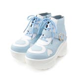 ブルー(092) | 厚底ハートハイカットスニーカー | ESPERANZA