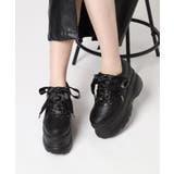 サテンリボンレースアップ厚底スニーカー | ESPERANZA | 詳細画像8 